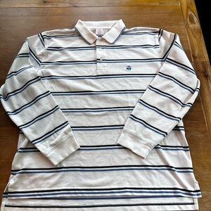 Brooks Brothers Long Sleeve Striped Polo / L
